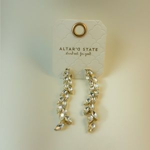 Gold Dangle Earrings Bridal